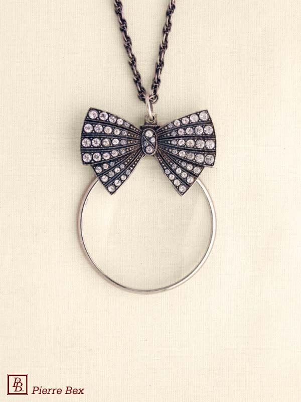 Pierre-Bex Collier loupe Art-Deco noeud 45033-01