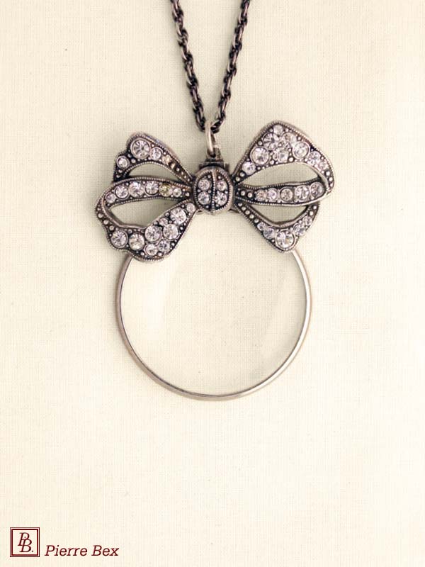 Pierre-Bex Collier loupe Art-Deco noeud 45033-04
