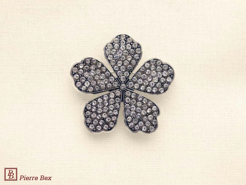 Pierre-Bex Broche con strass flor 45336-52