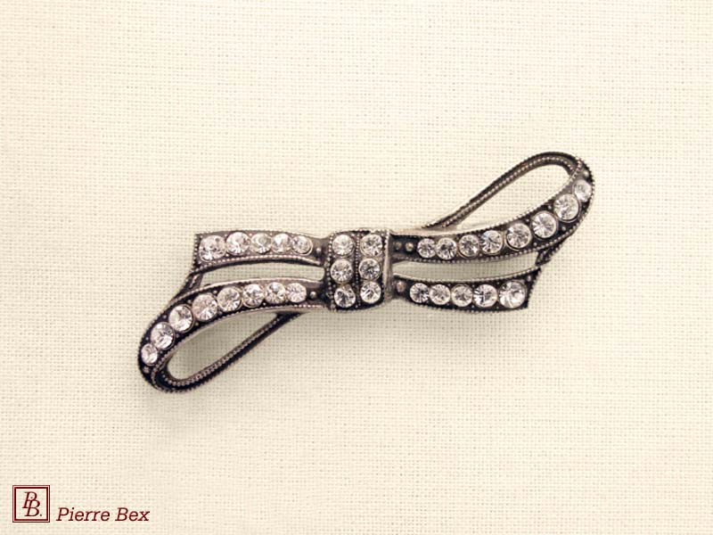 Pierre-Bex Broche strass noeud 45346-01