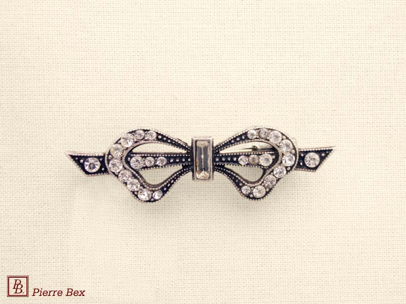 Pierre-Bex Broche strass noeud 45346-03