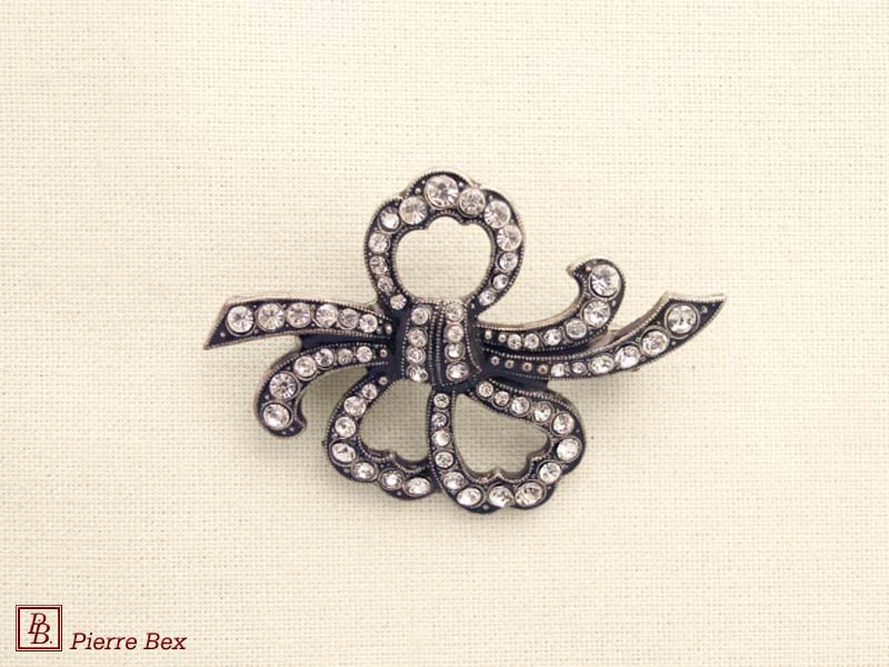 Pierre-Bex Broche strass noeud 45346-04