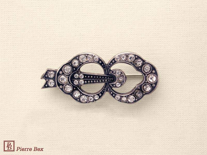 Pierre-Bex Broche strass noeud 45346-05