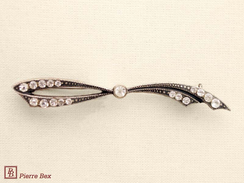 Pierre-Bex Broche strass noeud 45346-07