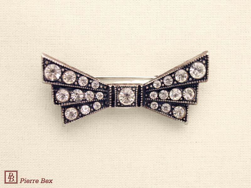 Pierre-Bex Broche strass noeud 45346-08