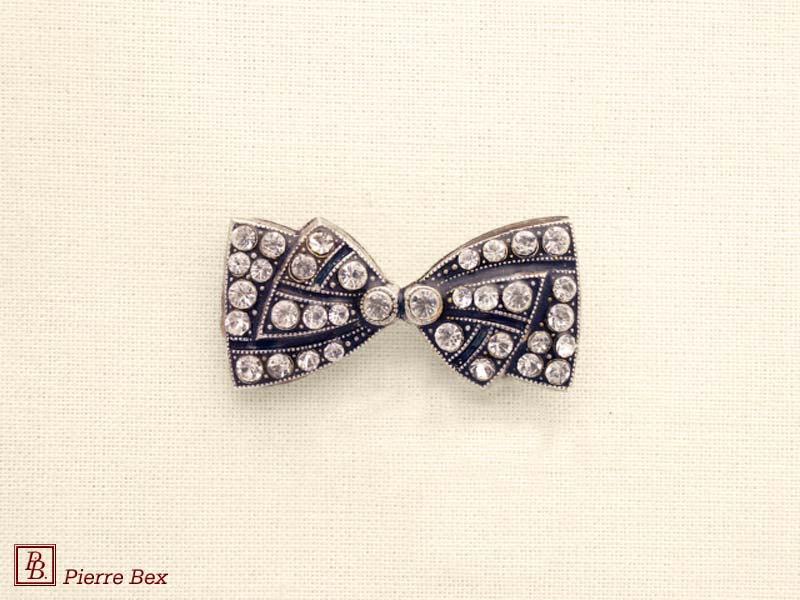 Pierre-Bex Broche strass noeud 45346-11