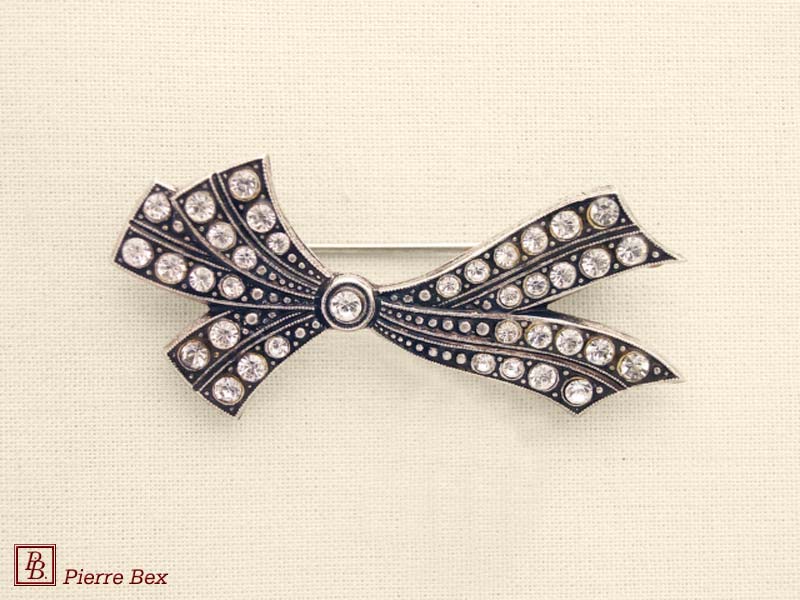 Pierre-Bex Broche strass noeud 45346-12
