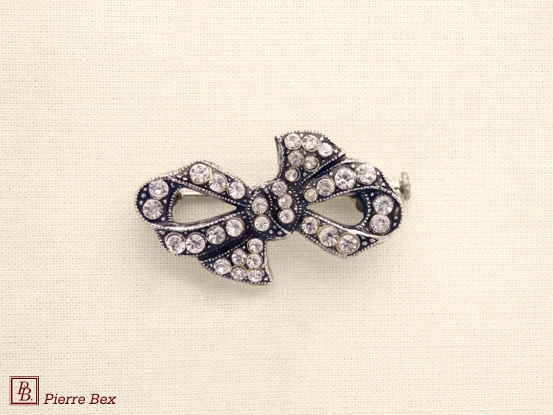 Pierre-Bex Broche strass noeud 45346-17