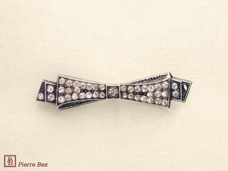 Pierre-Bex Broche strass noeud 45346-19