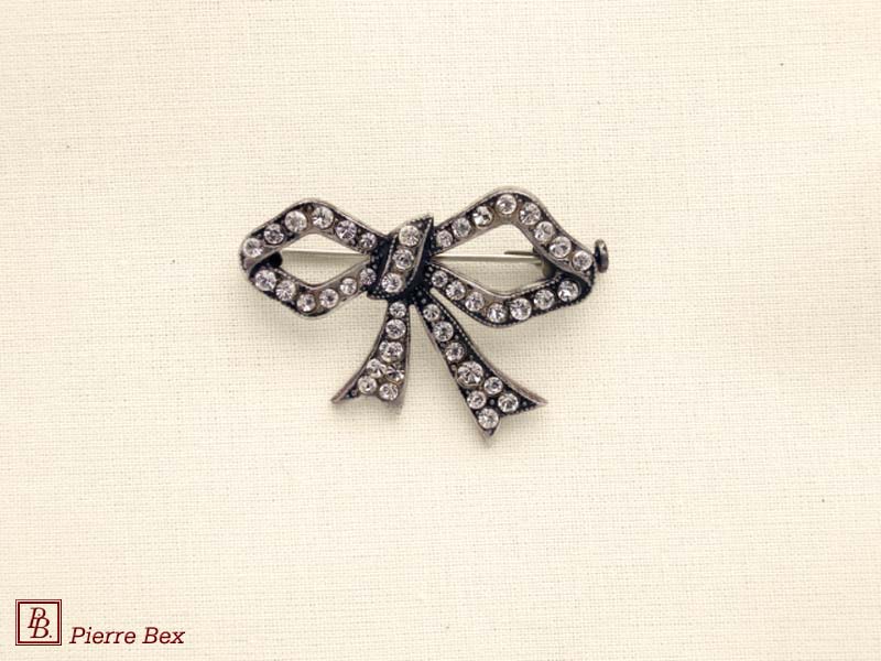 Pierre-Bex Broche strass noeud 45346-20