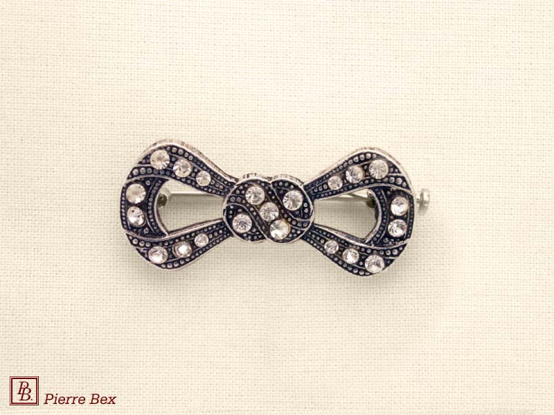 Pierre-Bex Broche strass noeud 45346-22