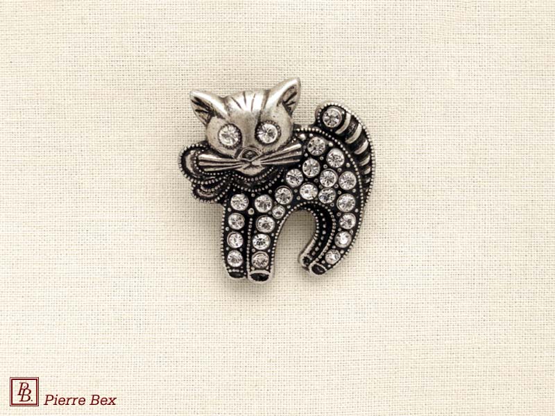 Pierre-Bex Broche con strass gato 45356-05