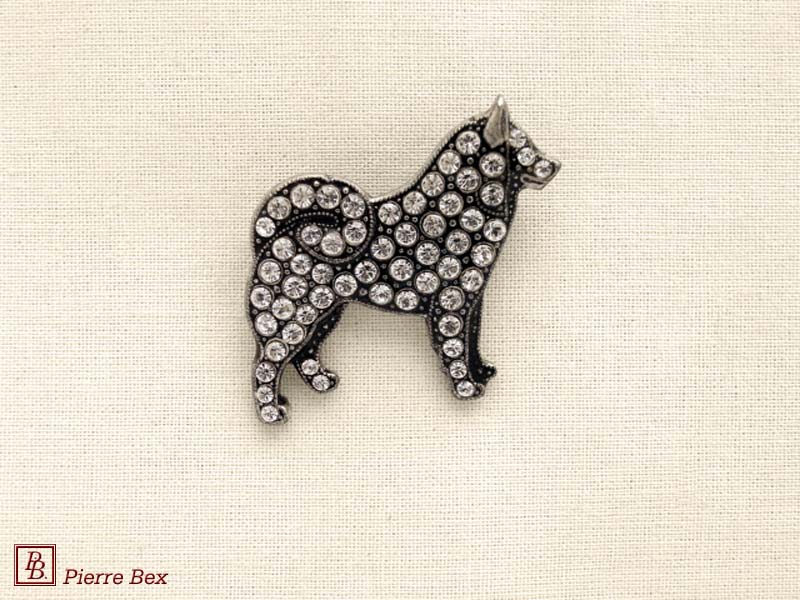 Pierre-Bex Broche con strass samoyède 45356-06