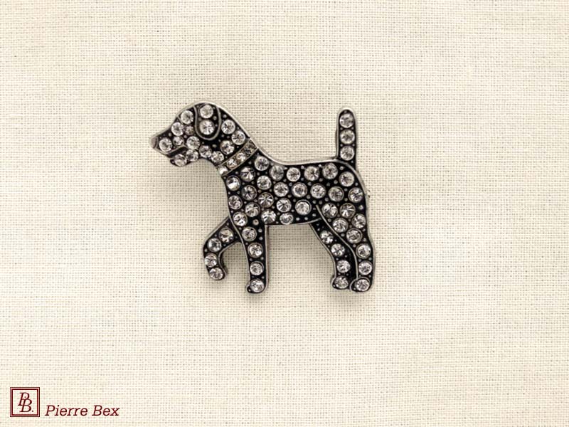 Pierre-Bex Broche con strass perro 45356-10