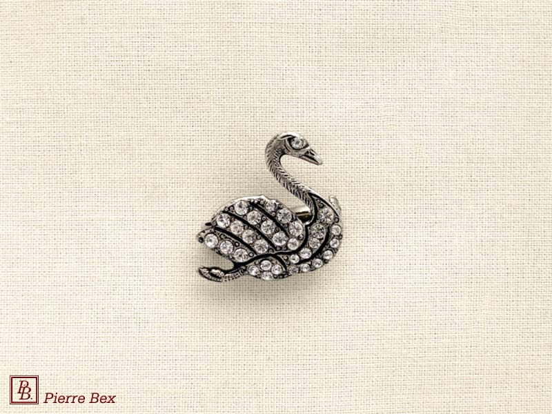 Pierre-Bex Broche con strass cisne 45356-22