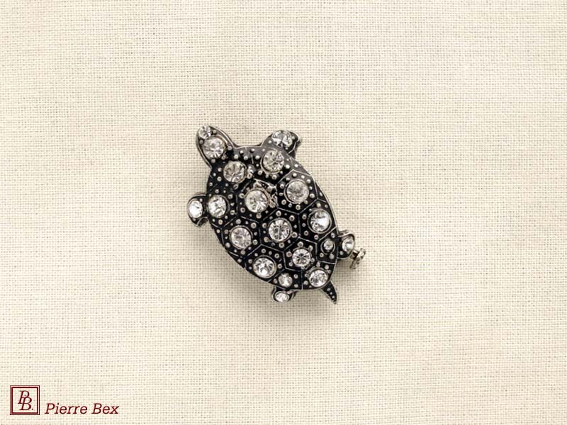 Pierre-Bex Broche con strass tortuga 45356-23