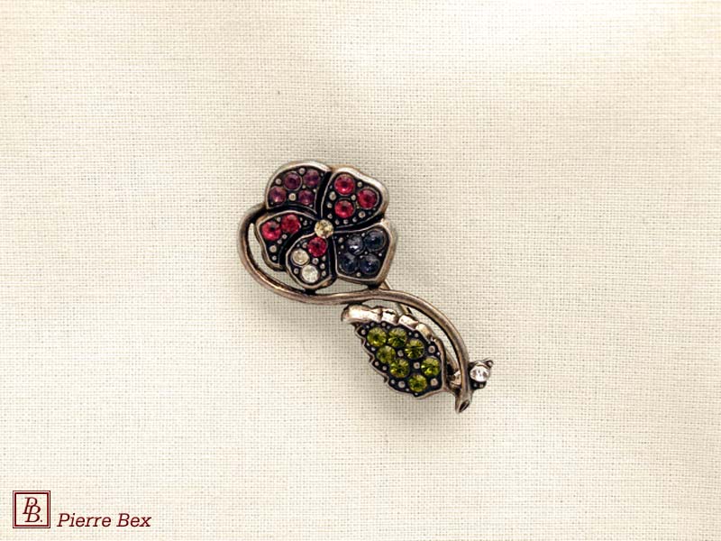 Pierre-Bex Broche con strass flor 45626-01