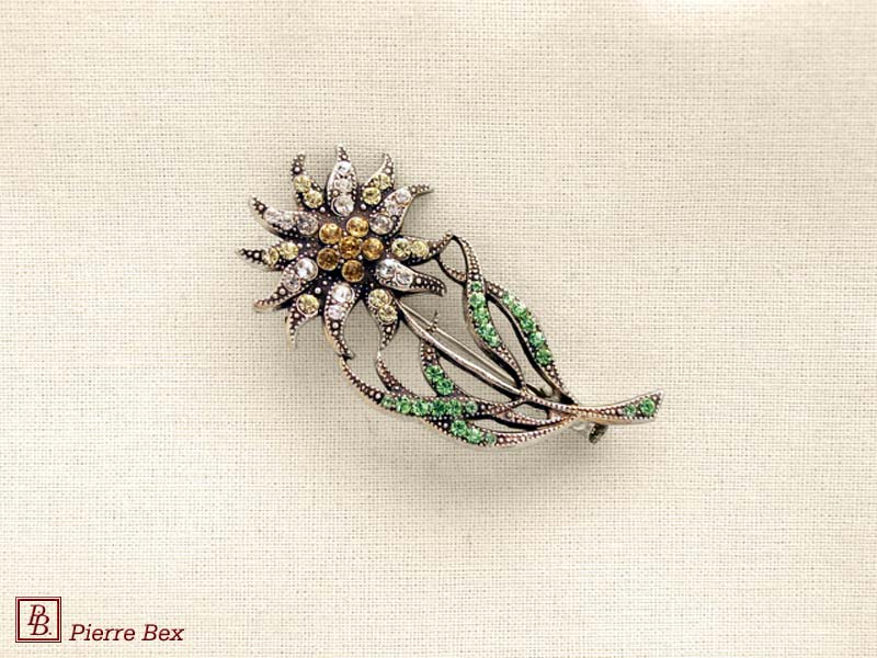 Pierre-Bex Broche con strass edelweiss 45626-04