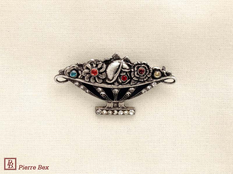 Pierre-Bex Broche con strass cesta de flors 45636-02