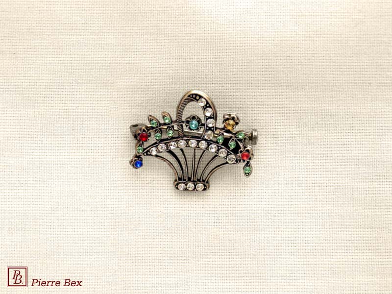 Pierre-Bex Broche con strass cesta de flors 45636-08
