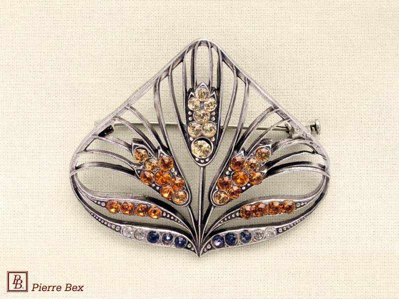 Pierre-Bex Gran broche con strass espigas de trigo 45646-03