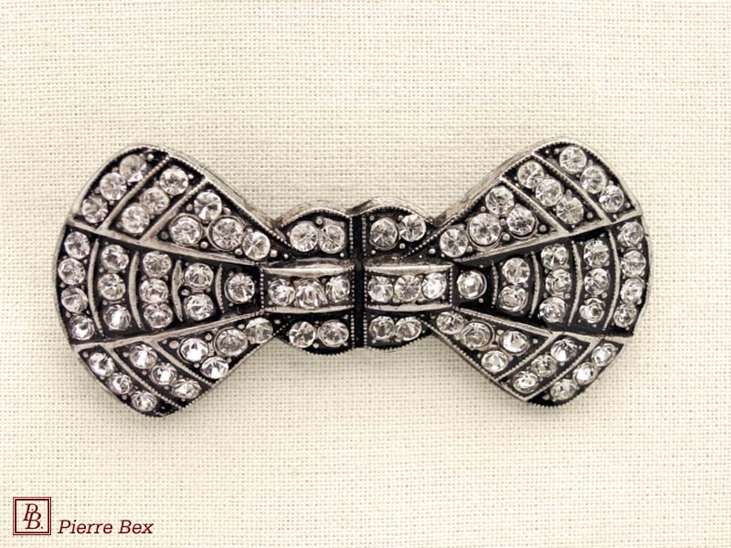 Pierre-Bex Grande broche strass noeud 45836-06